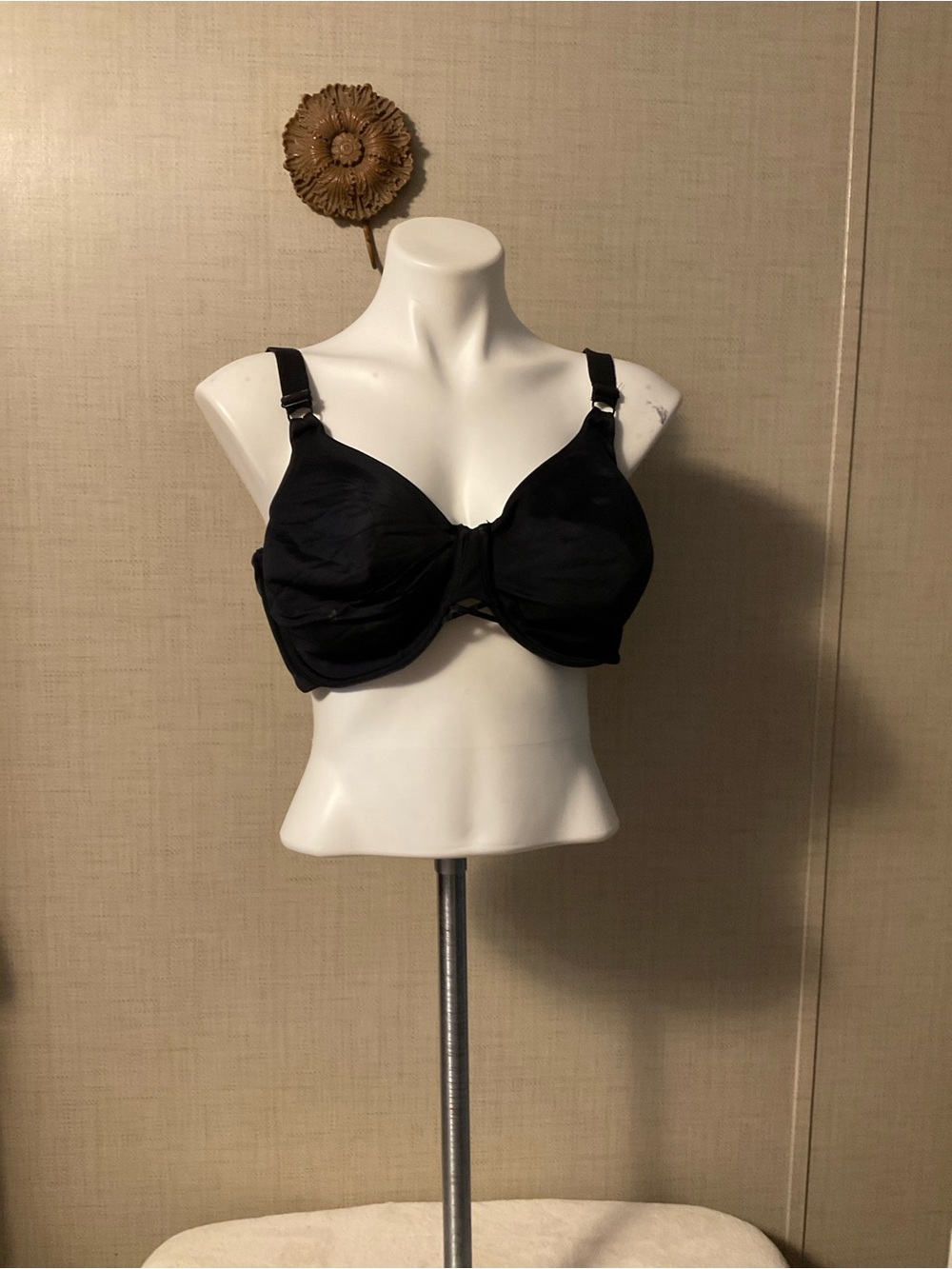 Everyday Support Black Full-Coverage Bra